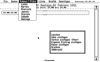 Zeitmanager atari screenshot